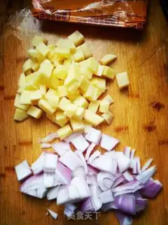 Make Curry rice step 0