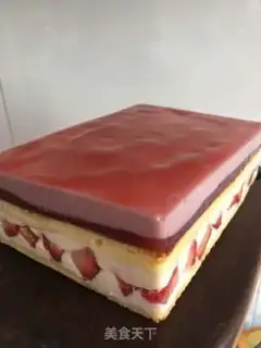 Make French strawberry cake step 29
