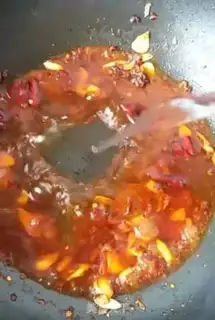Make Red oil scabs step 7