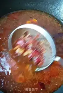 Make Red oil scabs step 8