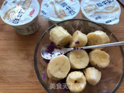 Make Purple banana shake step 2