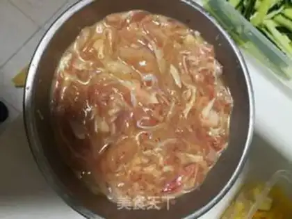 Make Chicken-legged pepper step 1