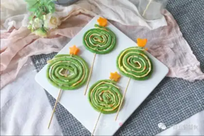 Make Egg lollipop step 9