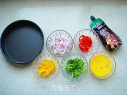 Make Pizza pepper egg step 2