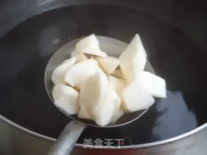 Make The mountain potion, black rice congee step 8