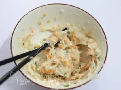 Make Carrot cod shrimp balls step 5