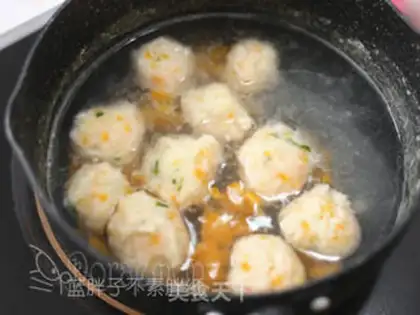 Make Carrot cod shrimp balls step 6