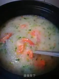 Make Shrimp congee step 6