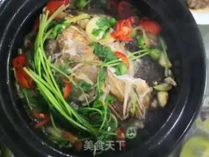 Make Fat fish head of casserole step 5