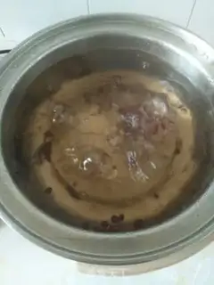 Make Red bean rice congee step 1