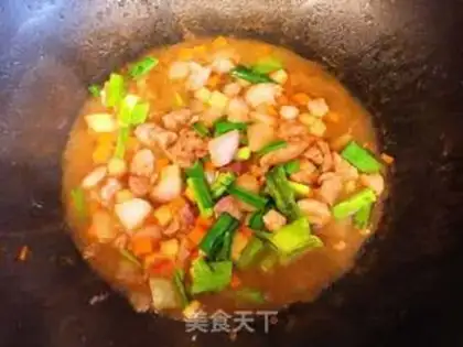 Make The lamb noodles step 4