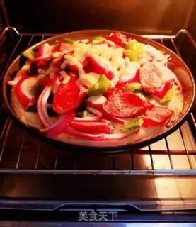 Make Red intestinal pizza step 1
