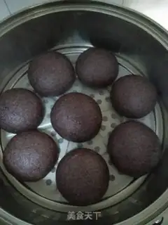 Make Black rice buns step 7