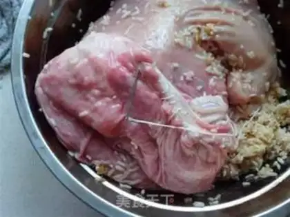 Make Pig belly rice step 2