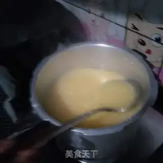 Make High pressure pan corn congee step 2