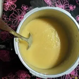 Make High pressure pan corn congee step 3