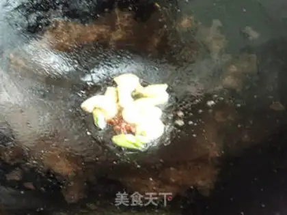 Make The halibut is burning dead bamboo step 4