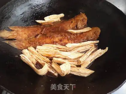 Make The halibut is burning dead bamboo step 8