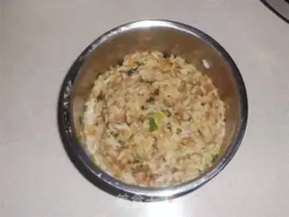Make Fried rice cake step 1