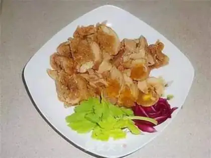 Make A chicken leg bag with salted rice step 6