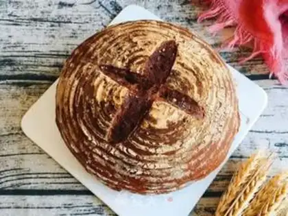 Make Black wheat country bread step 23