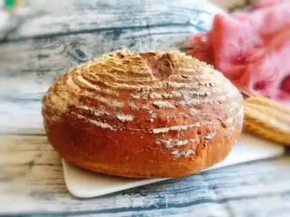 Make Black wheat country bread step 24
