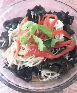 Make Frozen needle mushrooms step 5