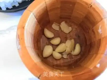 Make The rice juice pours cold powder step 5