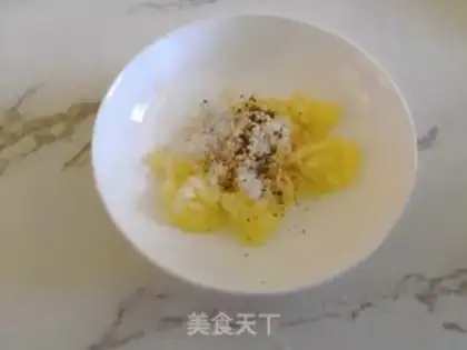 Make The rice juice pours cold powder step 7