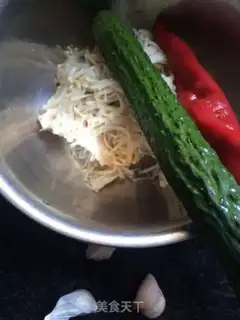 Make Gold pins and mushrooms and cucumbers step 3