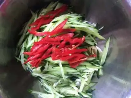 Make Gold pins and mushrooms and cucumbers step 4