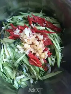Make Gold pins and mushrooms and cucumbers step 6