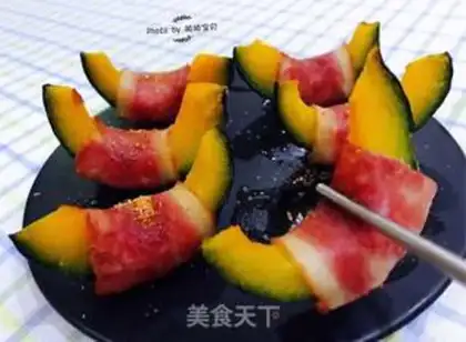 Make Bacon rolls, melons step 12