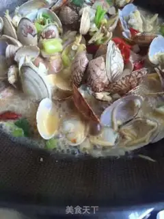Make Scrambled clams step 7