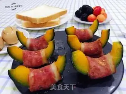 Make Bacon rolls, melons step 14