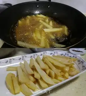 Make Dried ribs, fries step 2