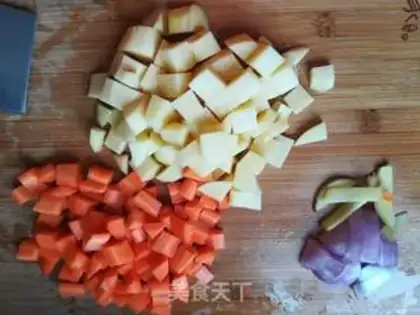 Make Curry chicken step 1