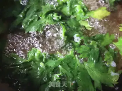Make Celery leaves with pepper step 2