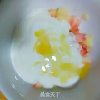 Make Peach walnut yogurt step 4