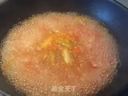 Make Tomato acid soup step 1