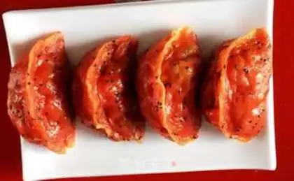Make Flamingo veggie pot sticker step 12