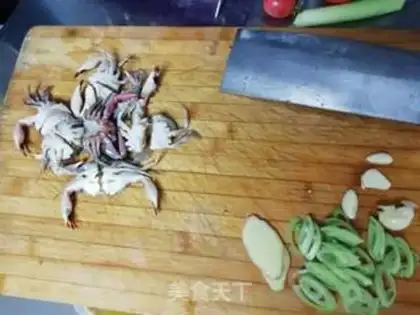 Make Pumpkin potatoes to cover the crabs step 2