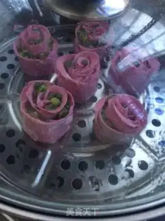 Make Romantic rose steam step 11