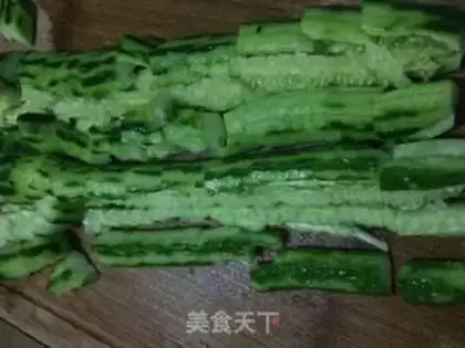Make Shoot the cucumber step 1