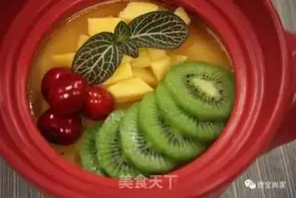 Make Mango pudding step 1