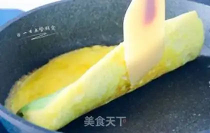 Make cucumber carrot omelet step 9