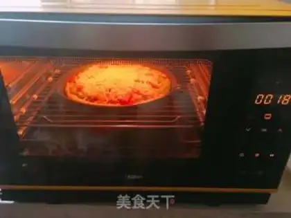 Make Bacon ham pizza step 16