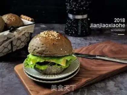 Make Black sesame burger step 14
