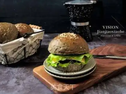 Make Black sesame burger step 15