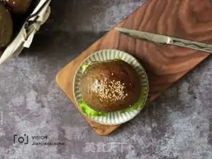 Make Black sesame burger step 16
